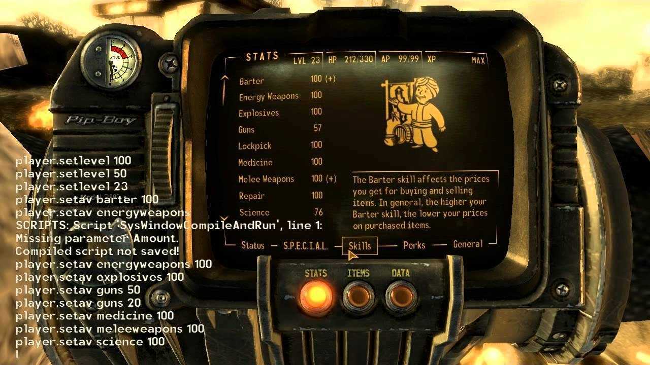 Fallout 3 | все рабочие чит-коды, консольные команды | kwz