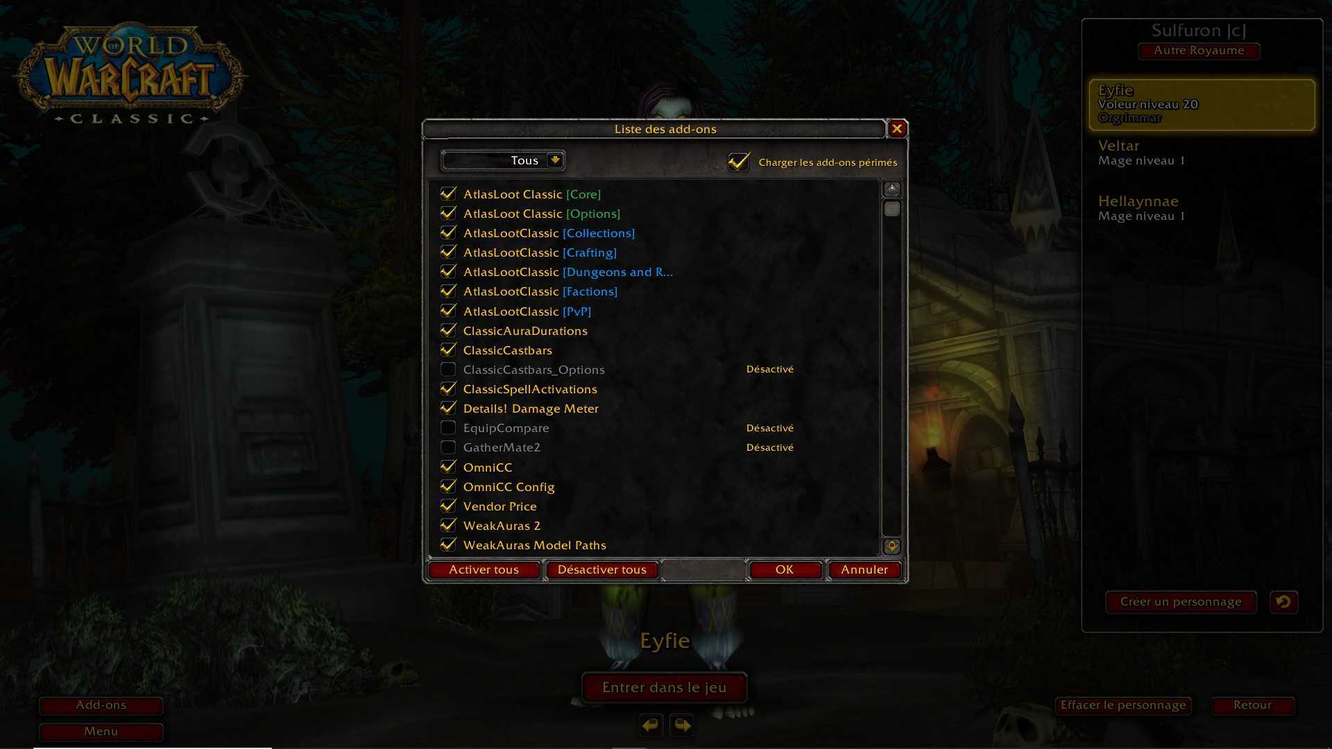 Удобный аддон, который добавляет кастбары время чтения заклинаний под фреймом игрока и цели Официальный World of Warcraft Classic